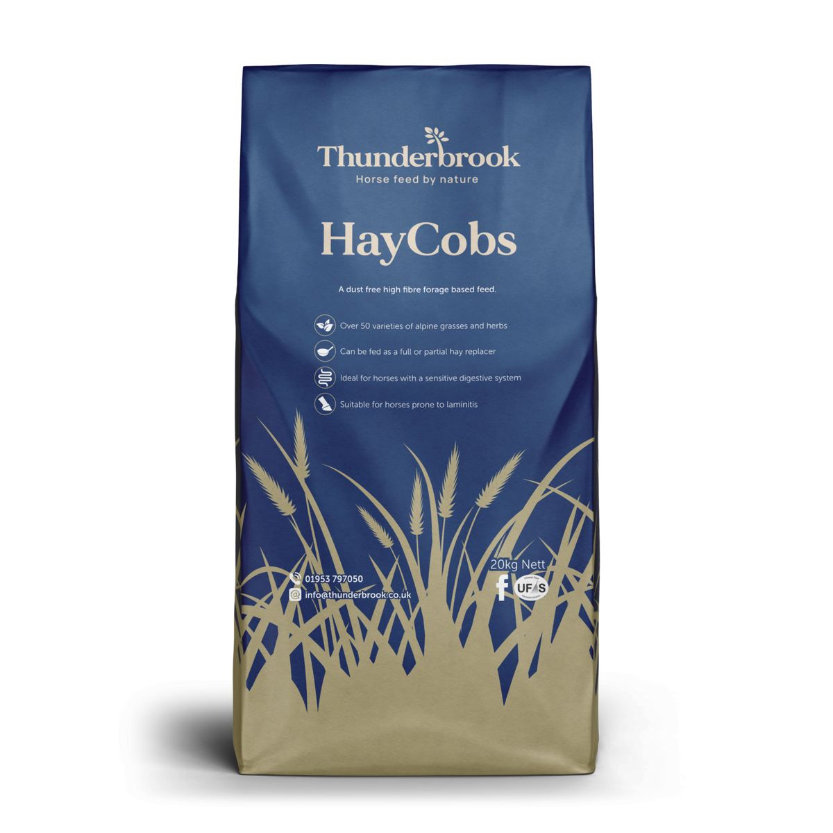 Thunderbrook Equestrian Haycobs 20kg - Free P&P