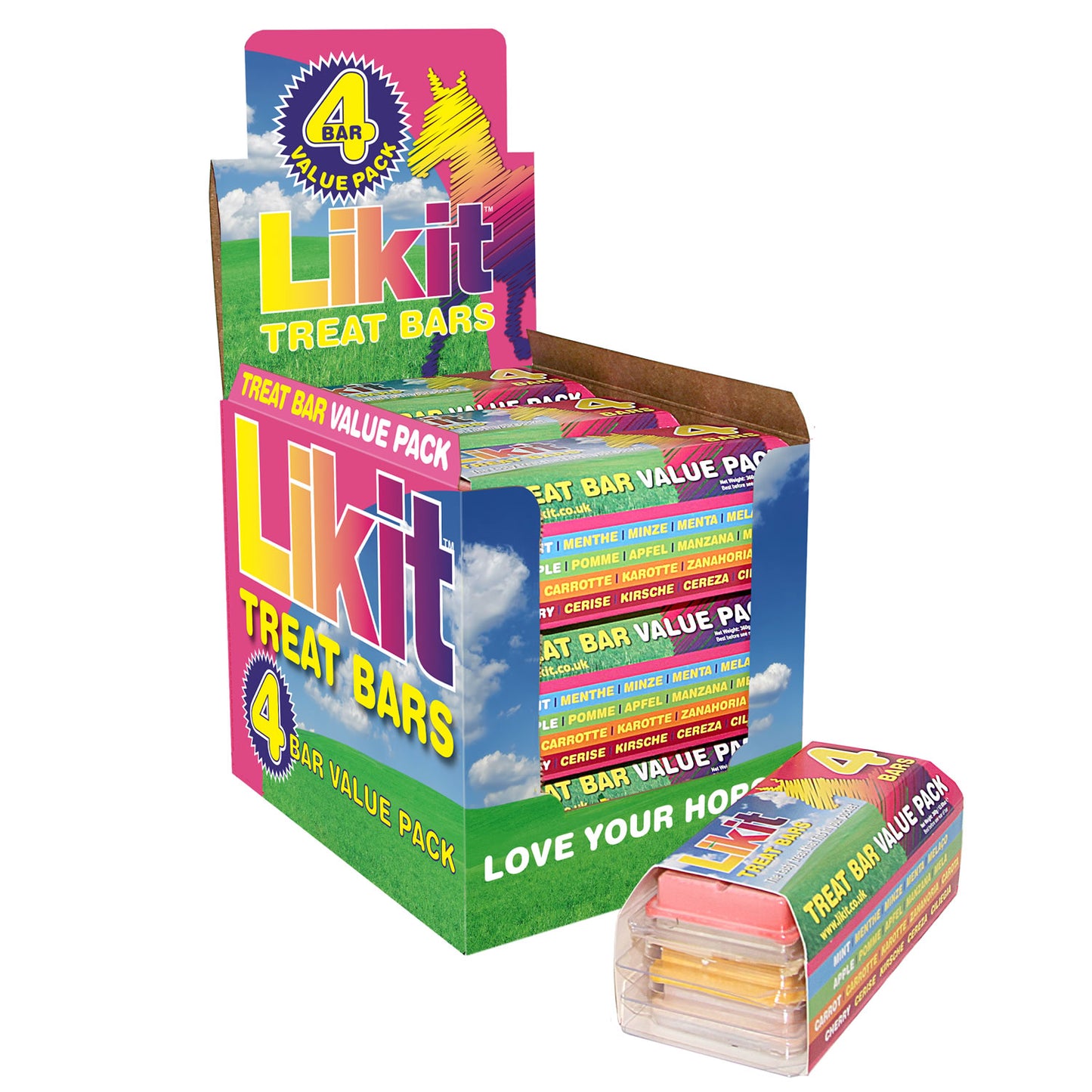 Likit Treat Bar Value Pack 90g 4 Pack - Case of 9