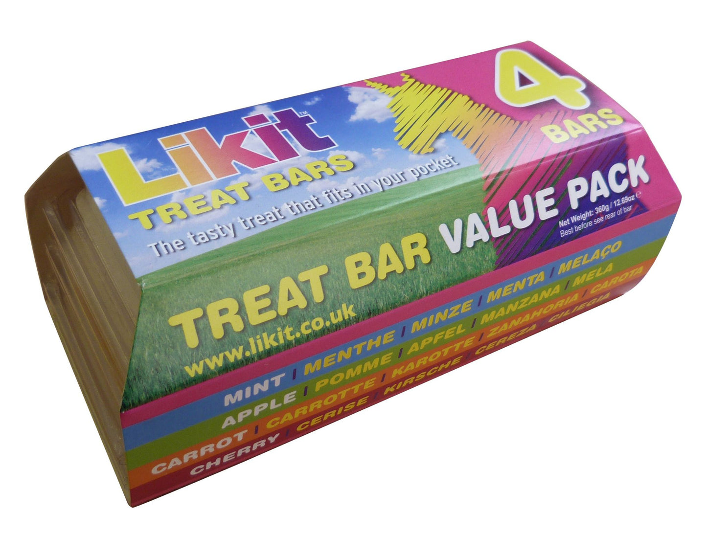 Likit Treat Bar Value Pack 90g 4 Pack - Case of 9