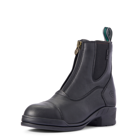 Ariat Womens Heritage IV Steel Toe Zip Paddock Boot Black