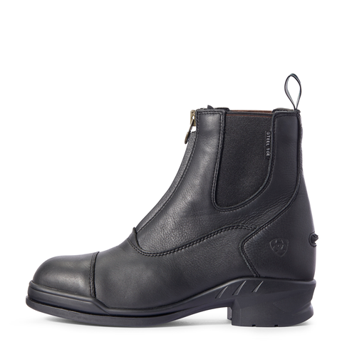 Ariat Womens Heritage IV Steel Toe Zip Paddock Boot Black