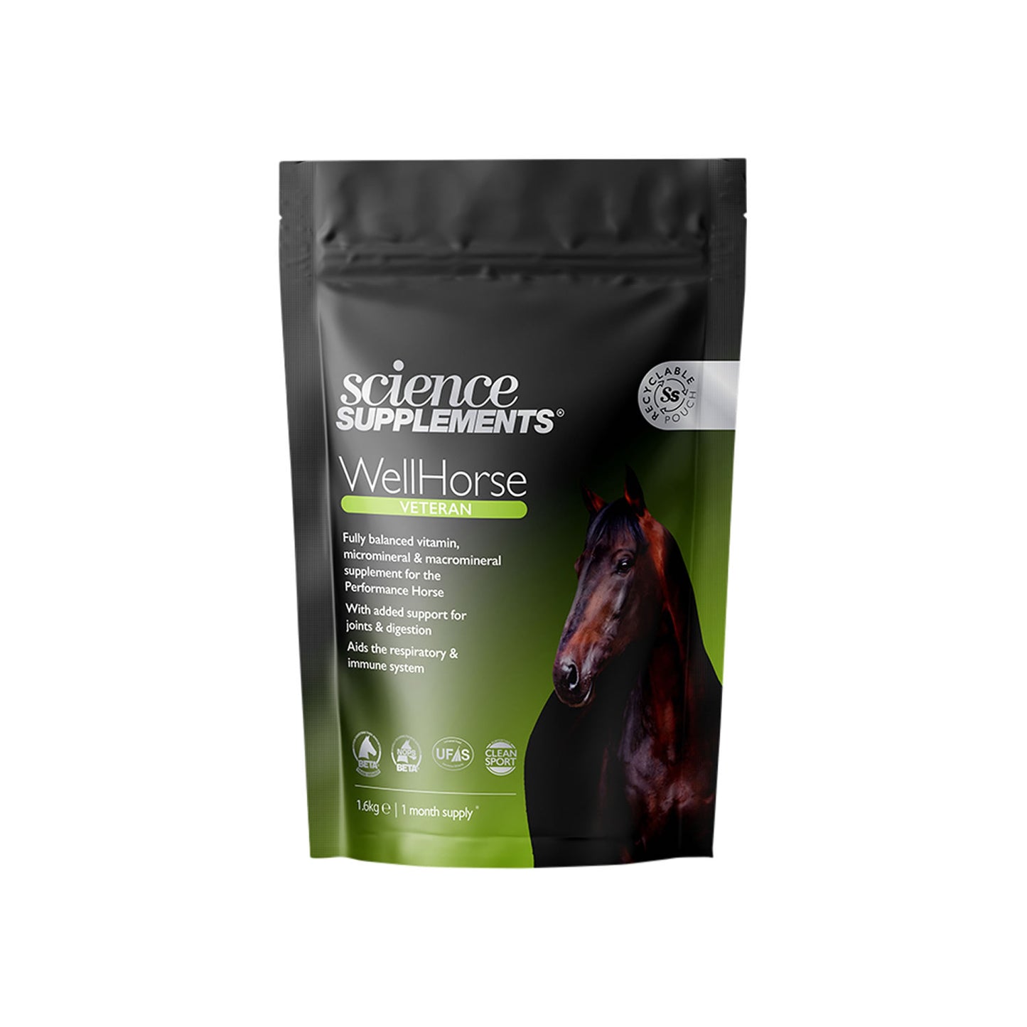 Science Supplements WellHorse Veteran 1.6kg - Free P&P