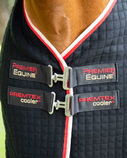 Premier Equine Premtex cooler rug in black