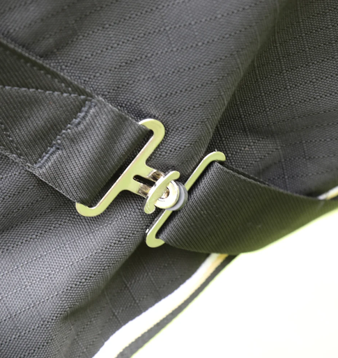 Shires Highlander Plus 200g Turnout Rug & Neck Set Black view 3