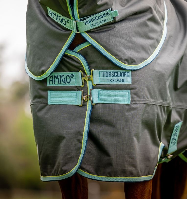 Horseware Amigo Hero Ripstop Plus Medium 200G Shadow/Blue Haze & Navy