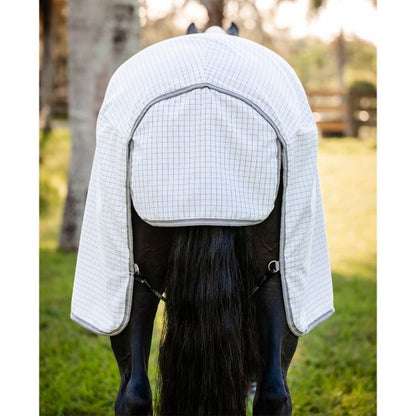Horseware Amigo Summer Sheet Plus Navy Check/Titanium Grey & Silver