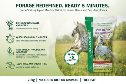 Agrobs Pre Alpin Wiesenflakes 20kg Infographic