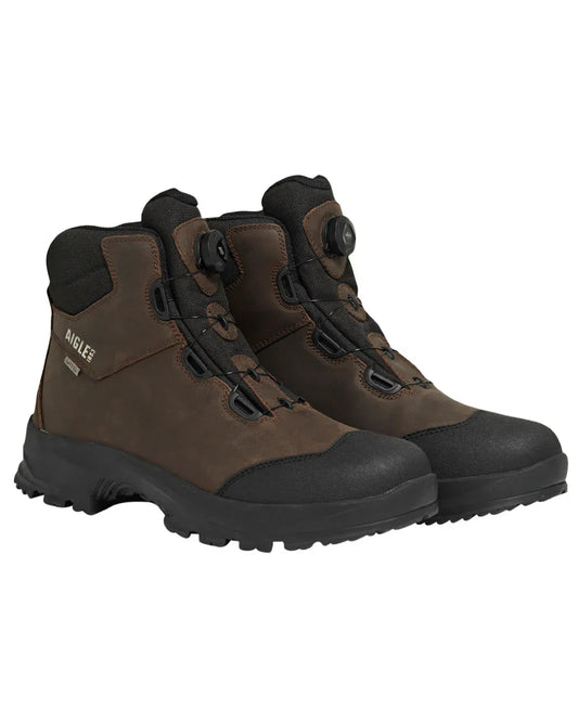 Aigle Laforse No Lace Walking Boot Dark Brown