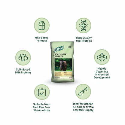 Baileys Foal Creep Pellets Infographic