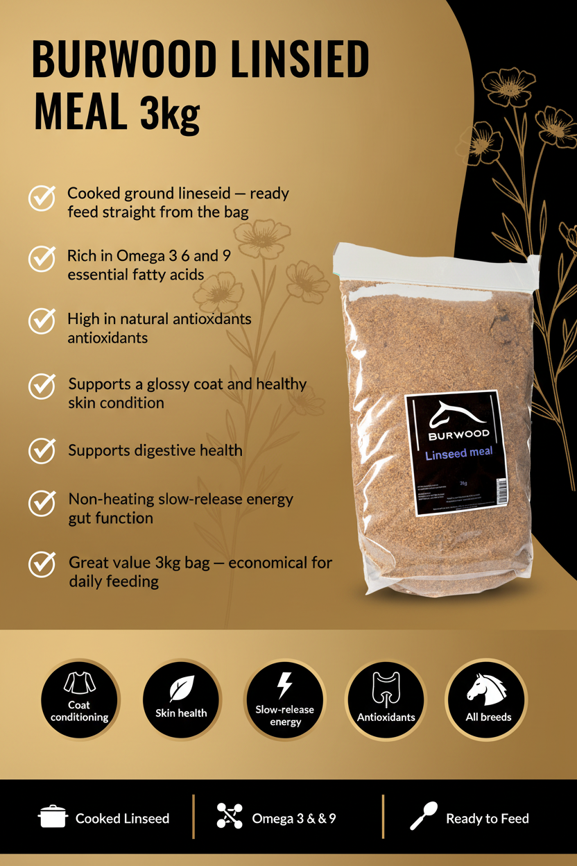 Burwood Linseed Meal 3kg Infographic