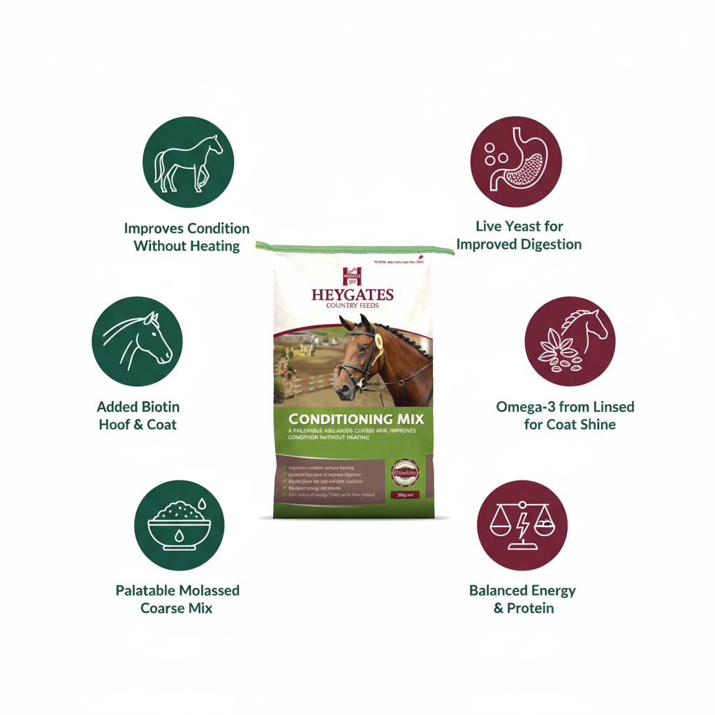 Heygates Horse & Pony Conditioning Mix Infographic
