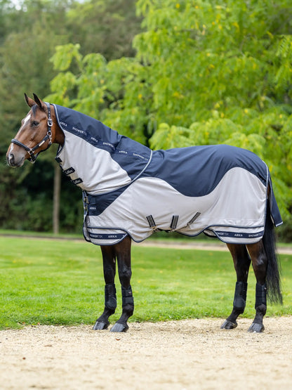 LeMieux Arika Shower-Tek Fly Rug White/Navy