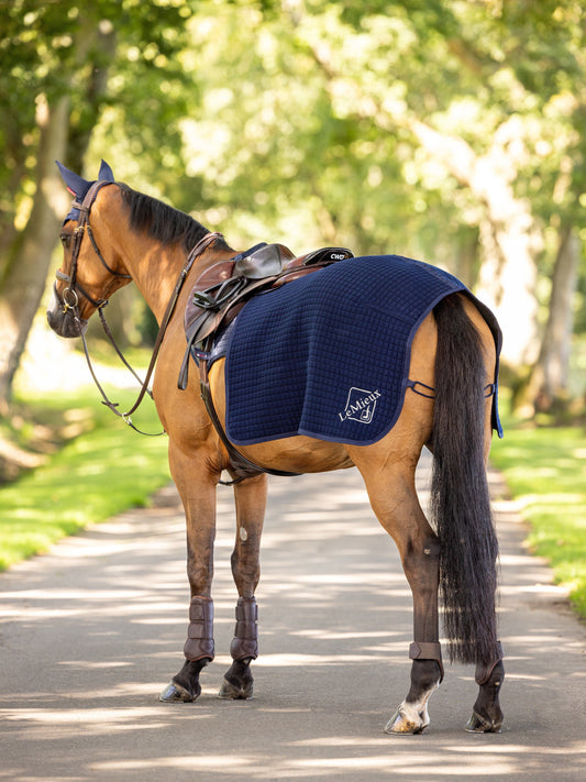 LeMieux Arika Clima-Tek Exercise Quarter Sheet Navy