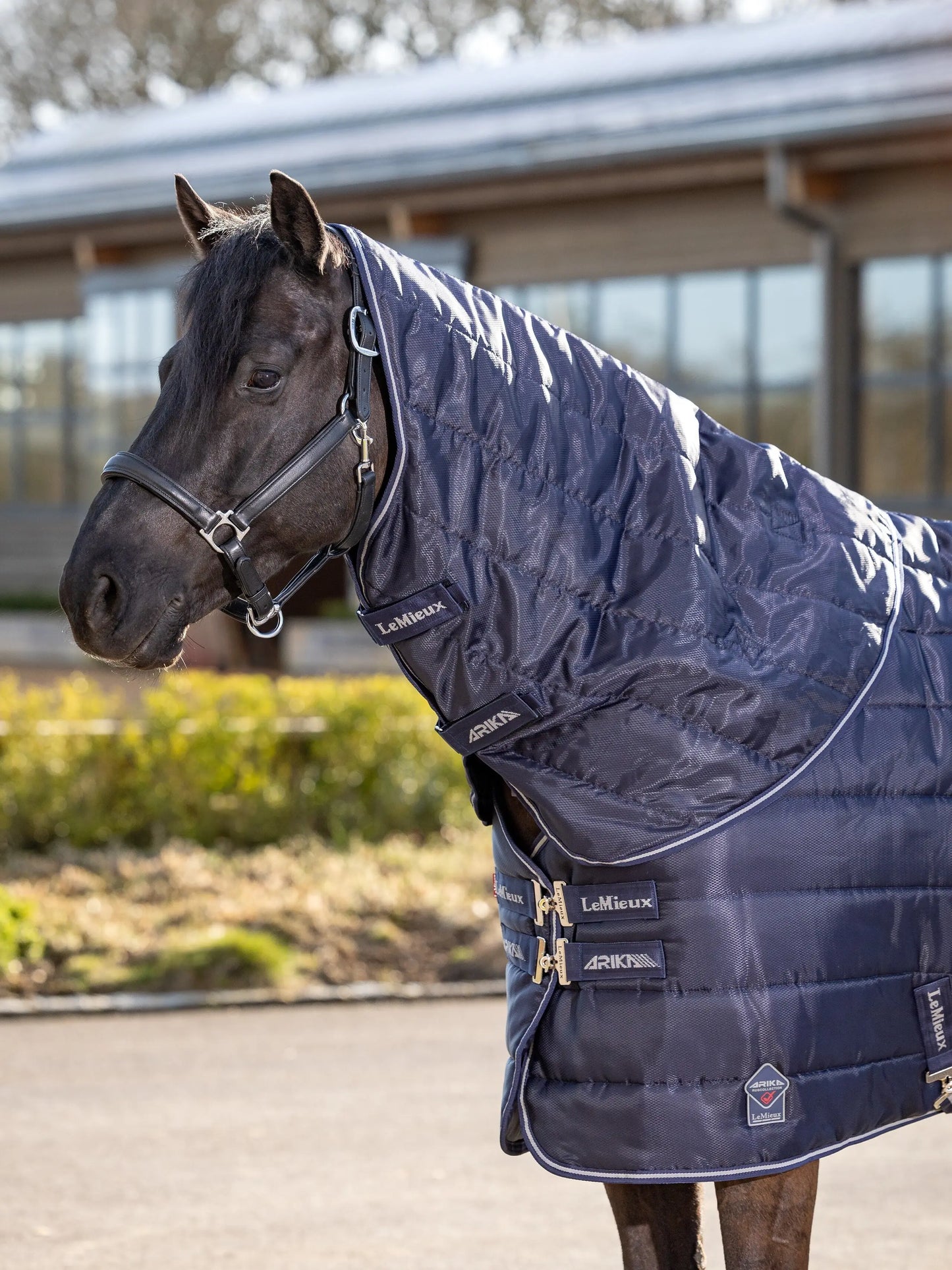 LeMieux Arika Stable-Tek Neck Cover 100g Navy