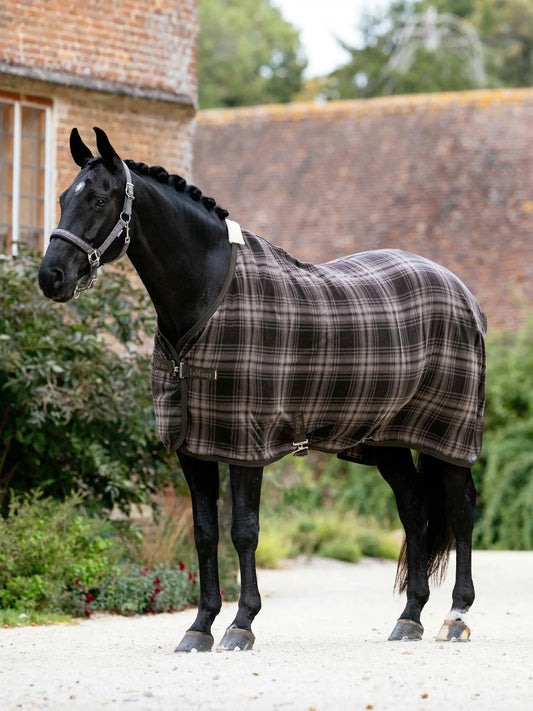LeMieux Heritage Check Fleece Rug Cocoa