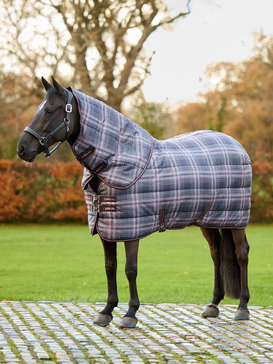 LeMieux Arika Check Stable Rug & Neck 200g Cocoa