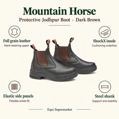 Mountain Horse Protective Jodhpur Boot infographic