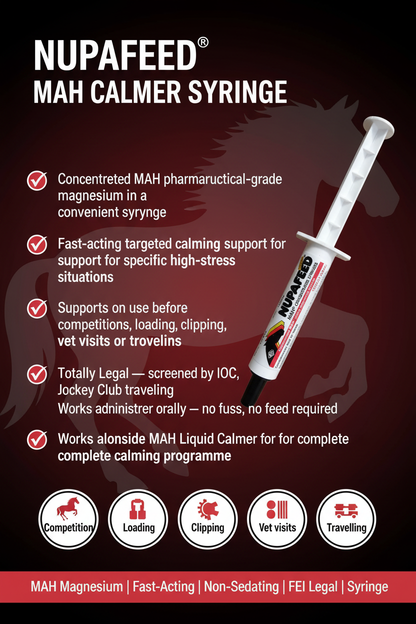 Nupafeed MAH Calmer Syringe Infographic