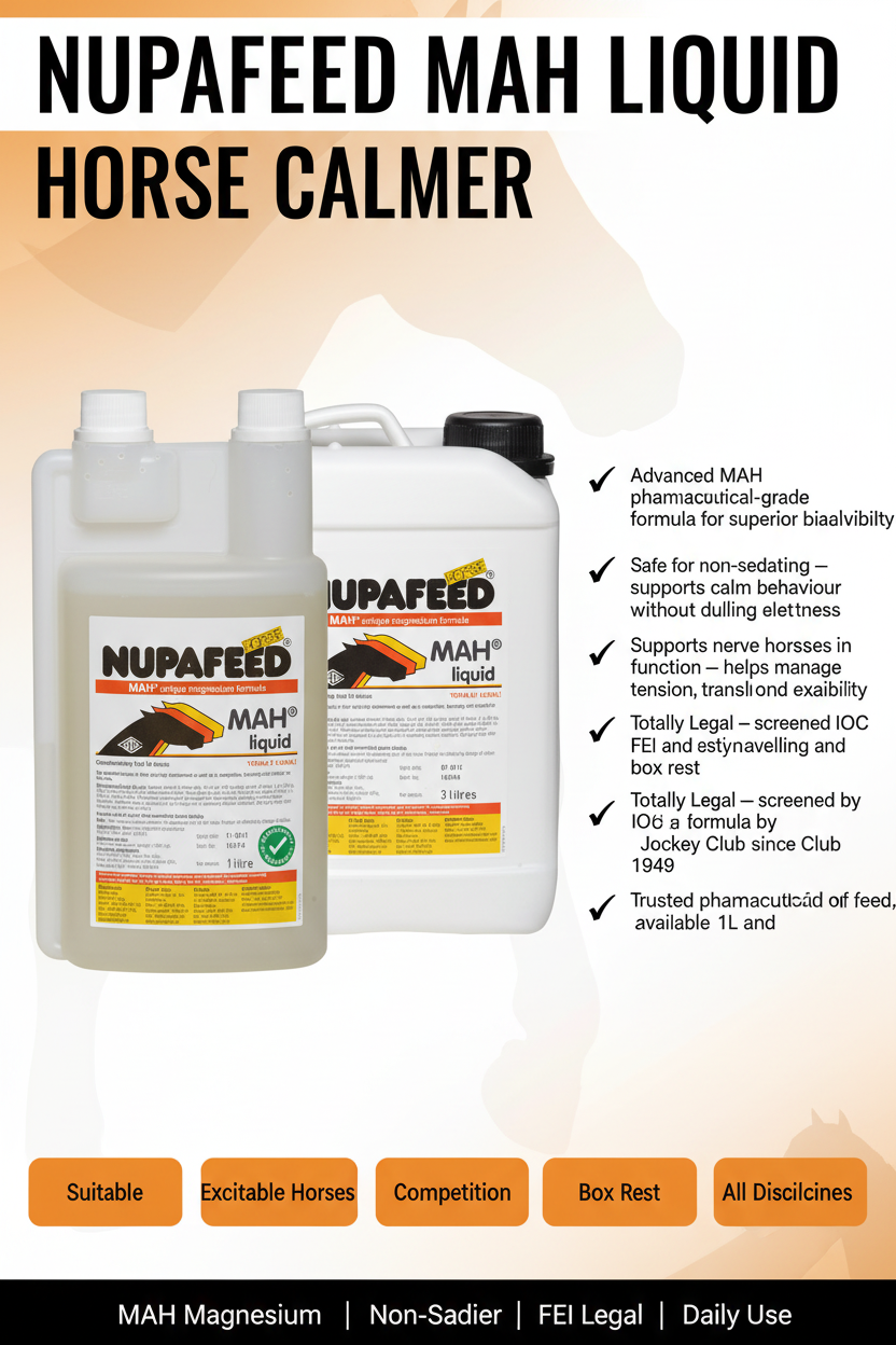 Nupafeed MAH Liquid Horse Calmer Infographic