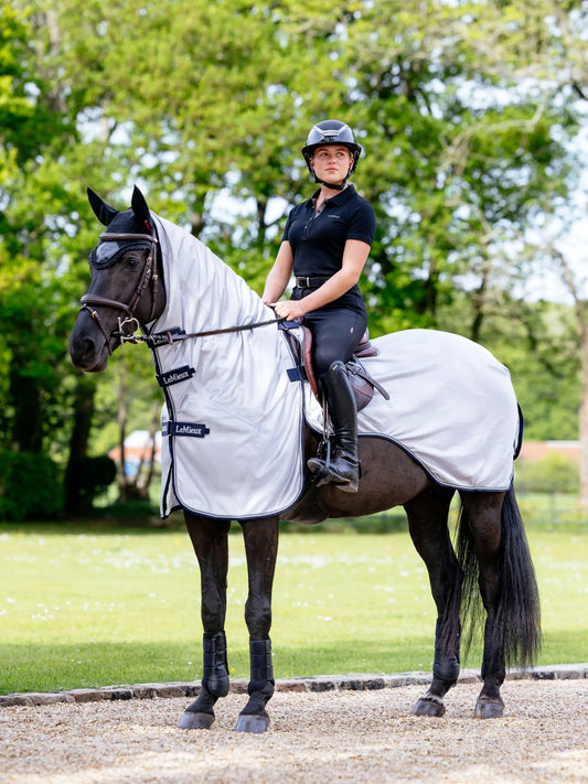 LeMieux Ride-On Fly Rug Grey