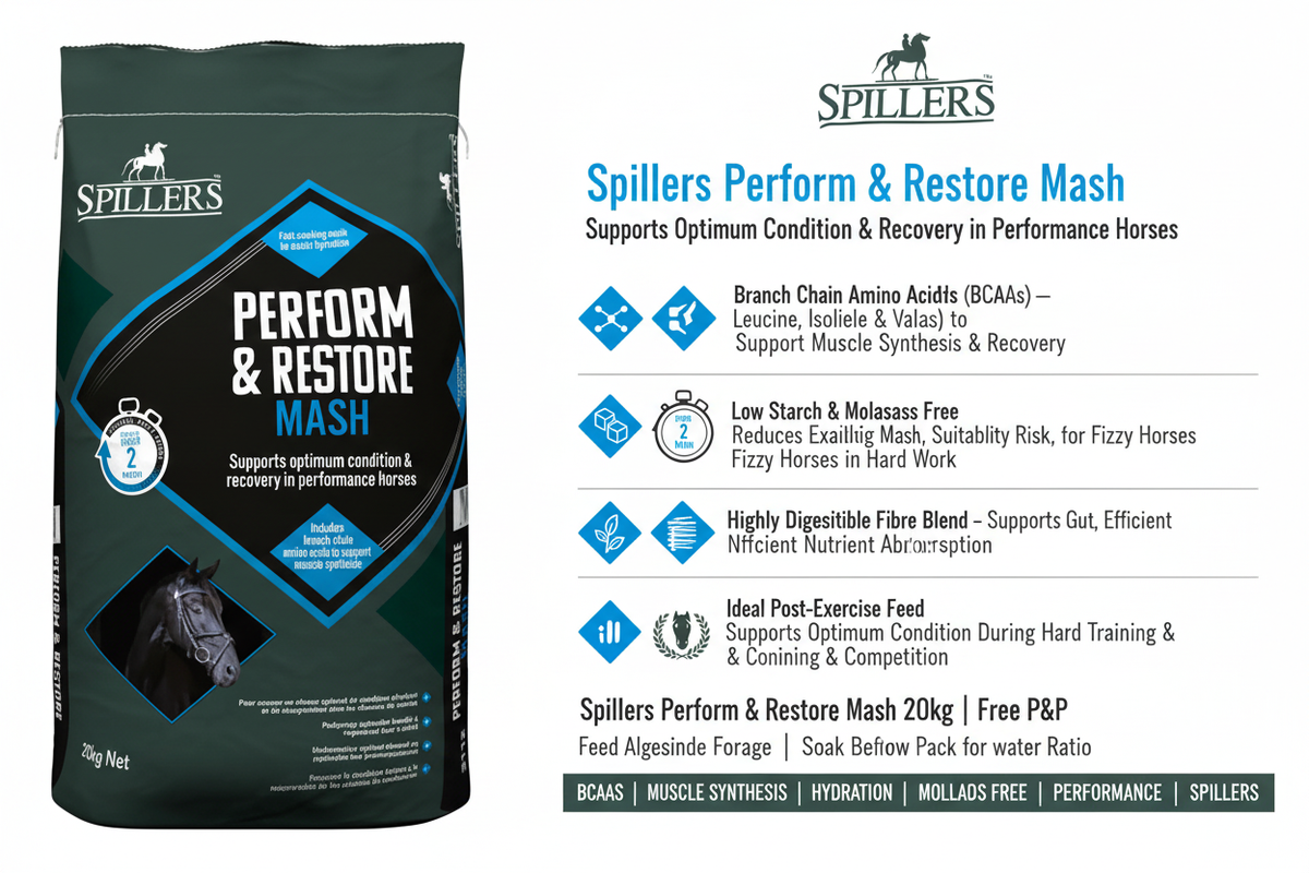 Spillers Perform & Restore Mash Infographic