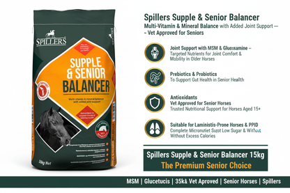 Spillers Supple & Senior Balancer Infographic
