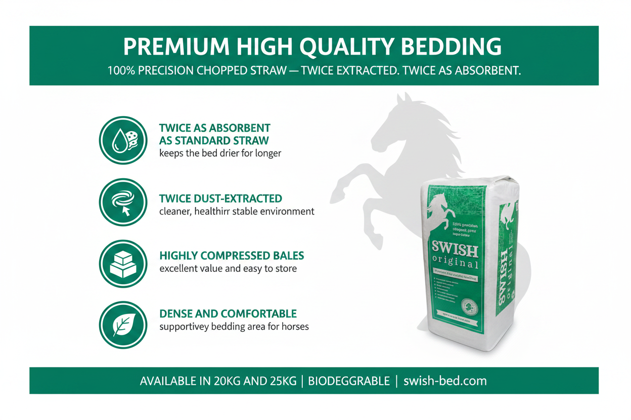 Swish Original Chopped Rape Straw Bedding Infographic