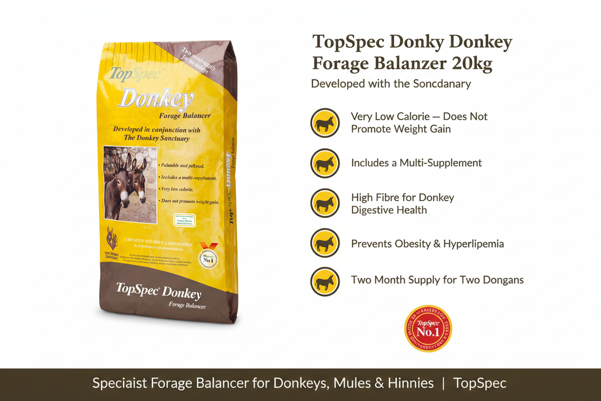 TopSpec Donkey Forage Balancer Infographic
