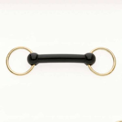 Bradoon Nylon Mullen Mouth Brass Ring In Hand