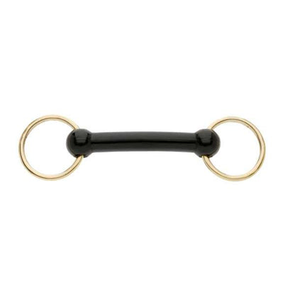 Bradoon Nylon Mullen Mouth Brass Ring In Hand