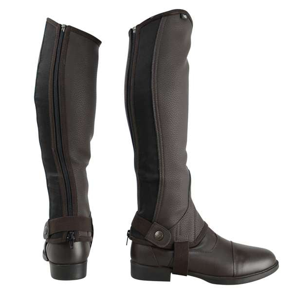 Hy Equestrian Synthetic Combi Leather Chaps
