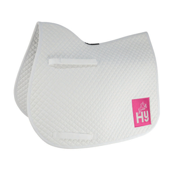 Hy Equestrian Embroidered Competition All Purpose Pad White