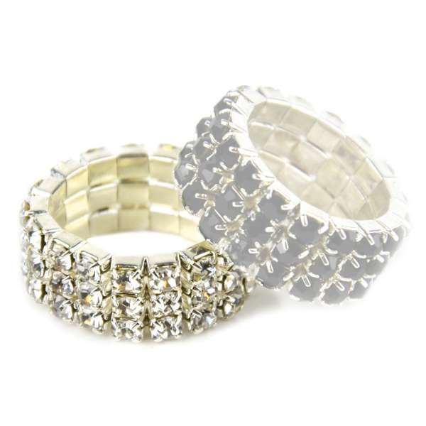 Lincoln Diamante Plaiting Bands