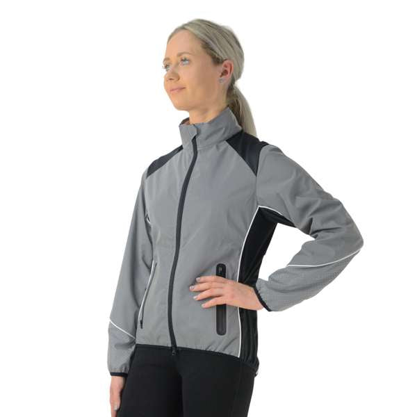 HyVIZ Silva Flash Reflective Jacket Silver
