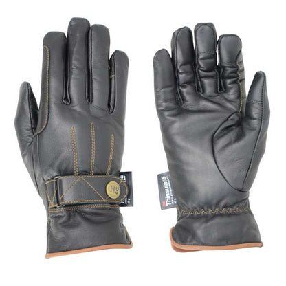 Hy Equestrian Thinsulate Leather Winter Riding Gloves