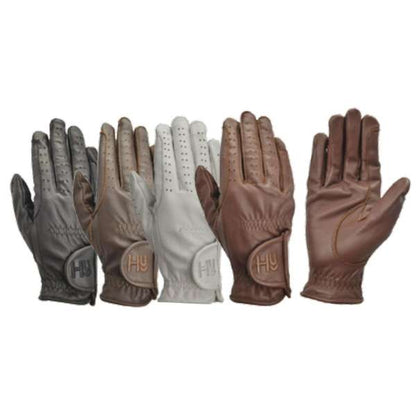 Hy Equestrian Kids Leather Riding Gloves