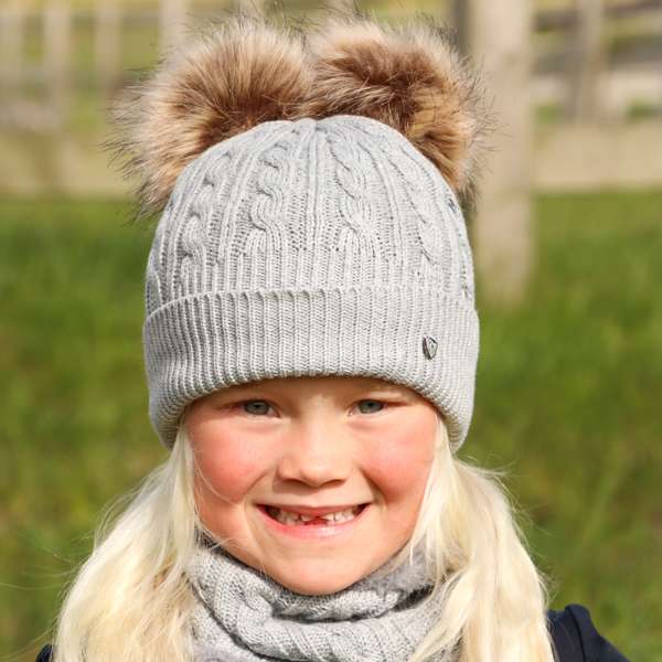 Hy Equestrian Morzine Kids Hat & Snood Set