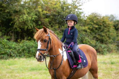 Suzie Saddle Pad By Little Rider Navy/Pink