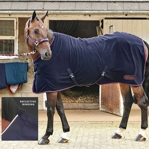 Whitaker Rastrick Fleece Rug Navy & Reflective