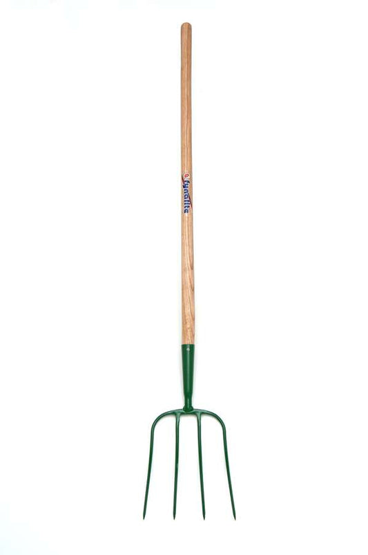 Fynalite Manure Fork 4 Prong 48" Long Ash Handle 4PWL - Free P&P
