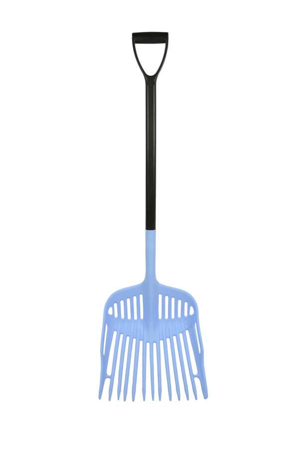 Harold Moore Shavings Fork Extended D-Grip Handle Baby Blue