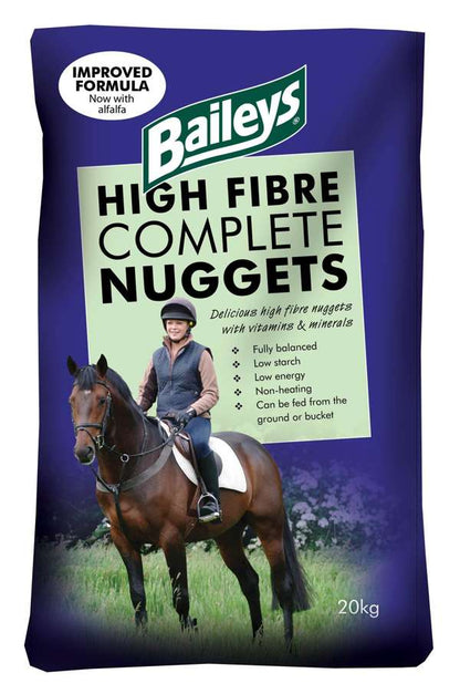 Baileys High Fibre Complete Nuggets 20kg - Free P&P