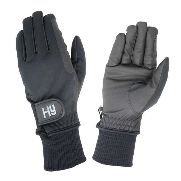 Hy Equestrian Ultra Warm Softshell Gloves Black