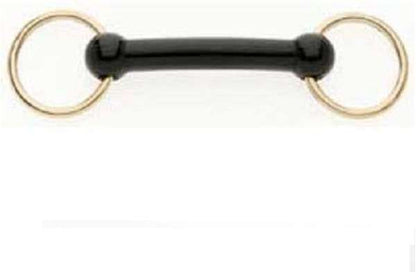 Bradoon Nylon Mullen Mouth Brass Ring In Hand