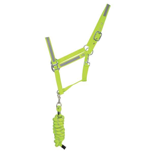 Hy Equestrian Reflector Head Collar & Lead Rope