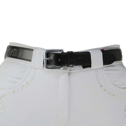 Hy Encrusted Rock Belt Black