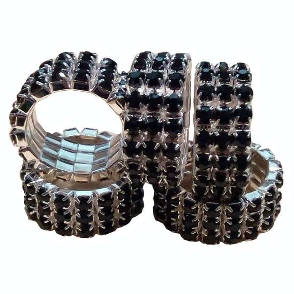 Lincoln Diamante Plaiting Bands