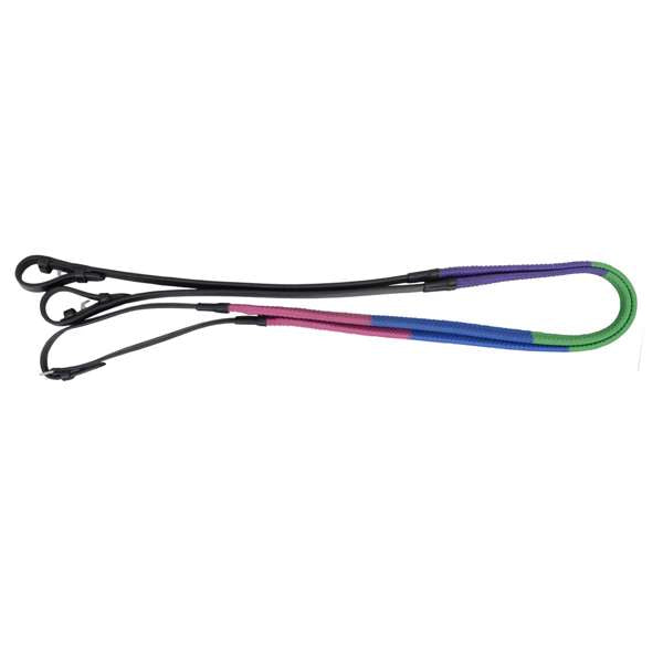 Hy Equestrian Rubber Covered Training Reins