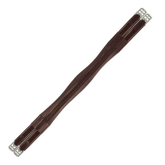 Hy Equestrian Leather Padded Atherstone Girth Elasticated 1 End