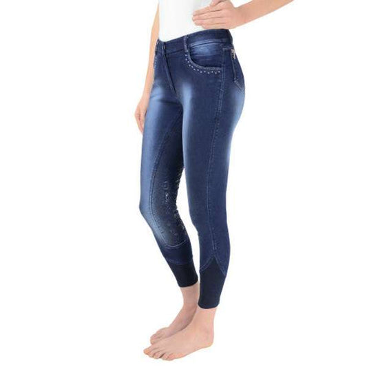 Hy Equestrian Cambridge Washed Denim Look Breeches
